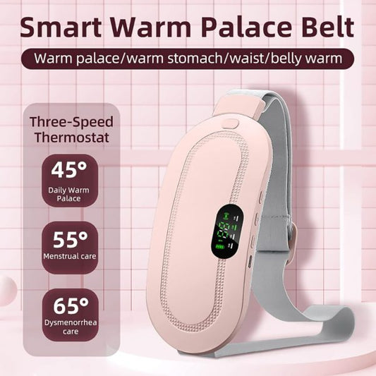 Heating Pad Women Period Pain Cramp Relief Belt – Electric Heating & Massage Therapy Belt