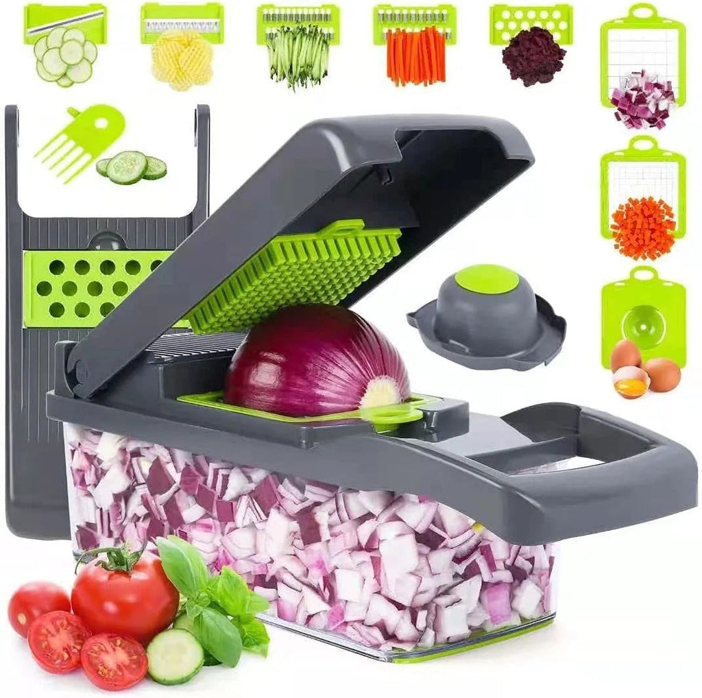 16-in-1 Vegetable Cutter – Multifunctional Kitchen Slicer & Chopper