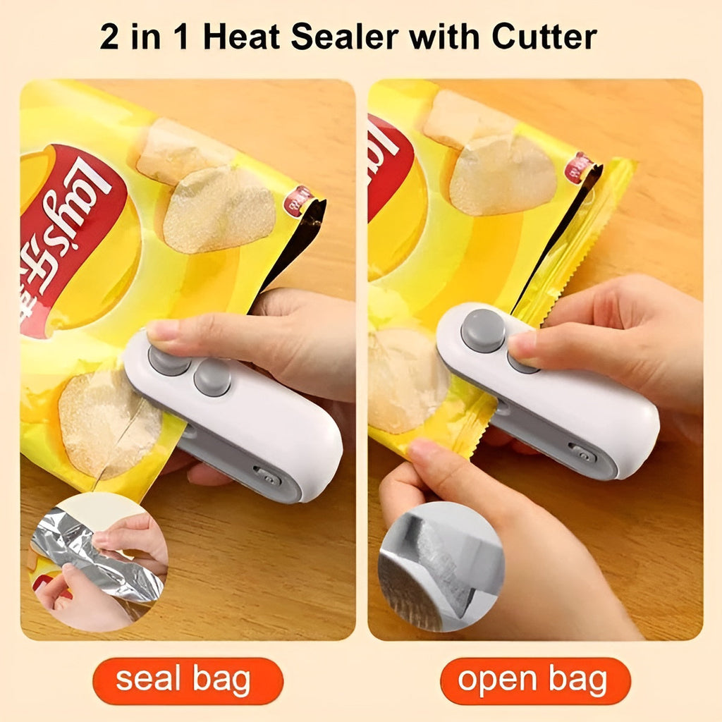 Rechargeable Mini Bag Sealer – Keep Food Fresh & Airtight