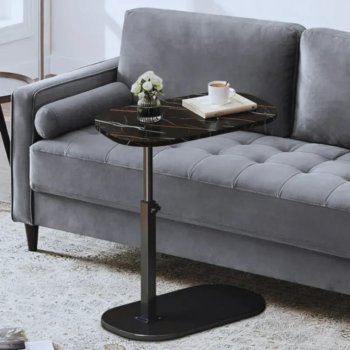 Height Adjustable C-Shaped Side Table