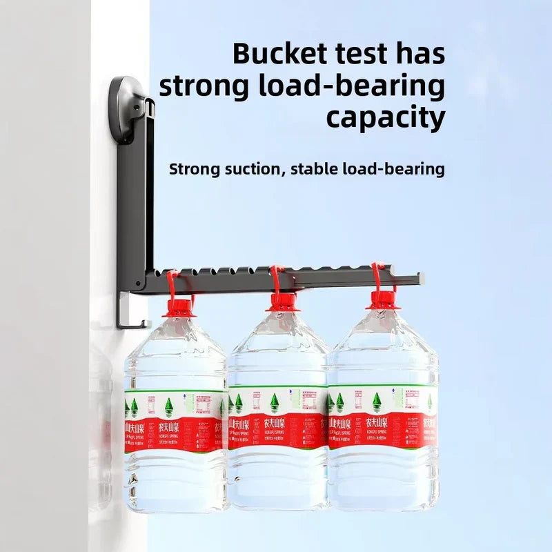 Folding Wall Mounted Clothes Rack – Space Saving Hanger