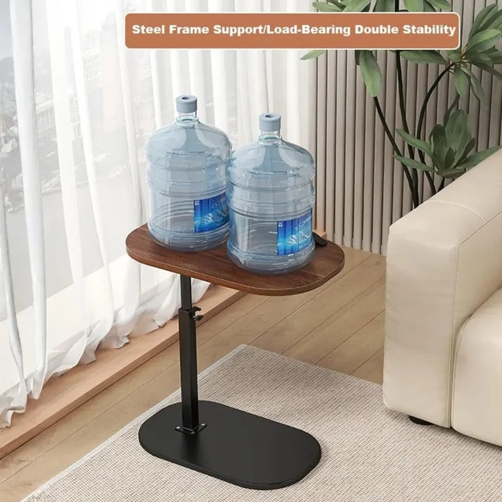 Height Adjustable C-Shaped Side Table