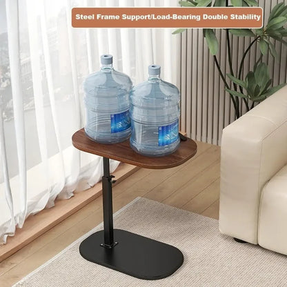 Height Adjustable C-Shaped Side Table