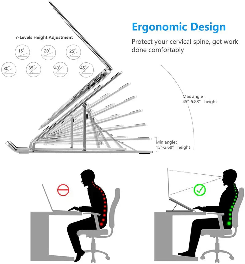 Adjustable Laptop Stand – Ergonomic & Portable Design