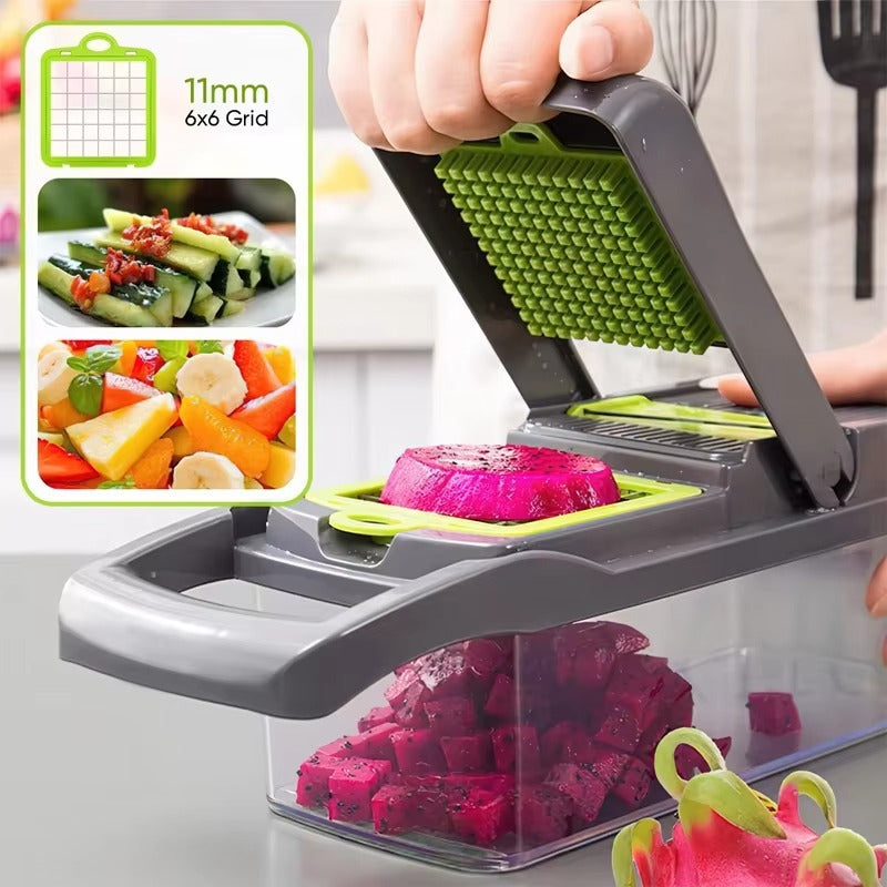 16-in-1 Vegetable Cutter – Multifunctional Kitchen Slicer & Chopper