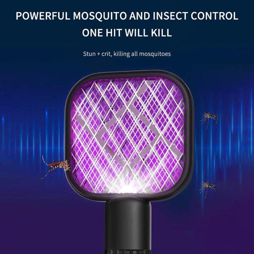 Electric USB Mosquito Killer Racket – 2-in-1 Rechargeable Night Lamp