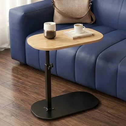 Height Adjustable C-Shaped Side Table
