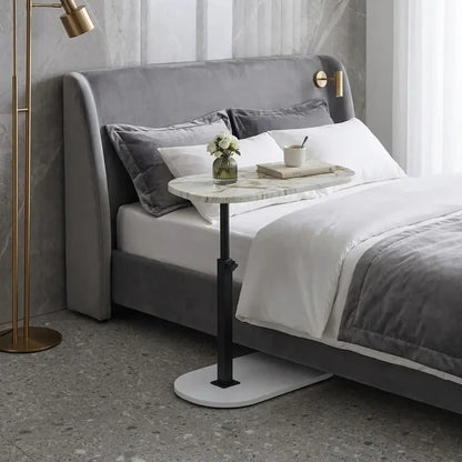 Height Adjustable C-Shaped Side Table