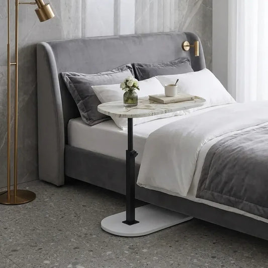 Height Adjustable C-Shaped Side Table
