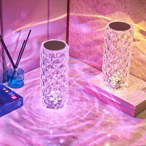 16-Color Crystal Lamp – RGB Diamond LED Light with Remote