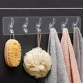 Heavy Duty Transparent Adhesive Hooks – Waterproof Wall Hanger