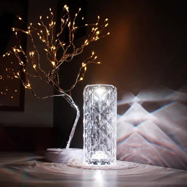 16-Color Crystal Lamp – RGB Diamond LED Light with Remote