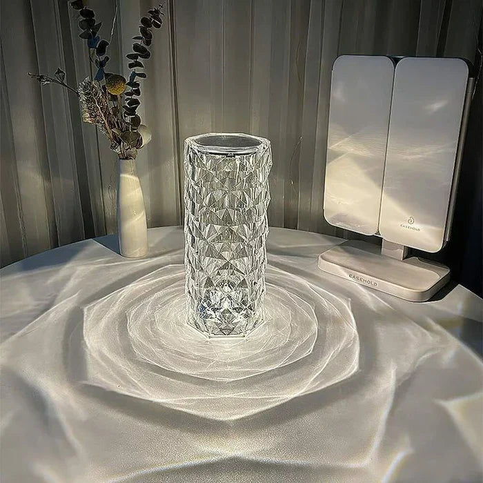 16-Color Crystal Lamp – RGB Diamond LED Light with Remote