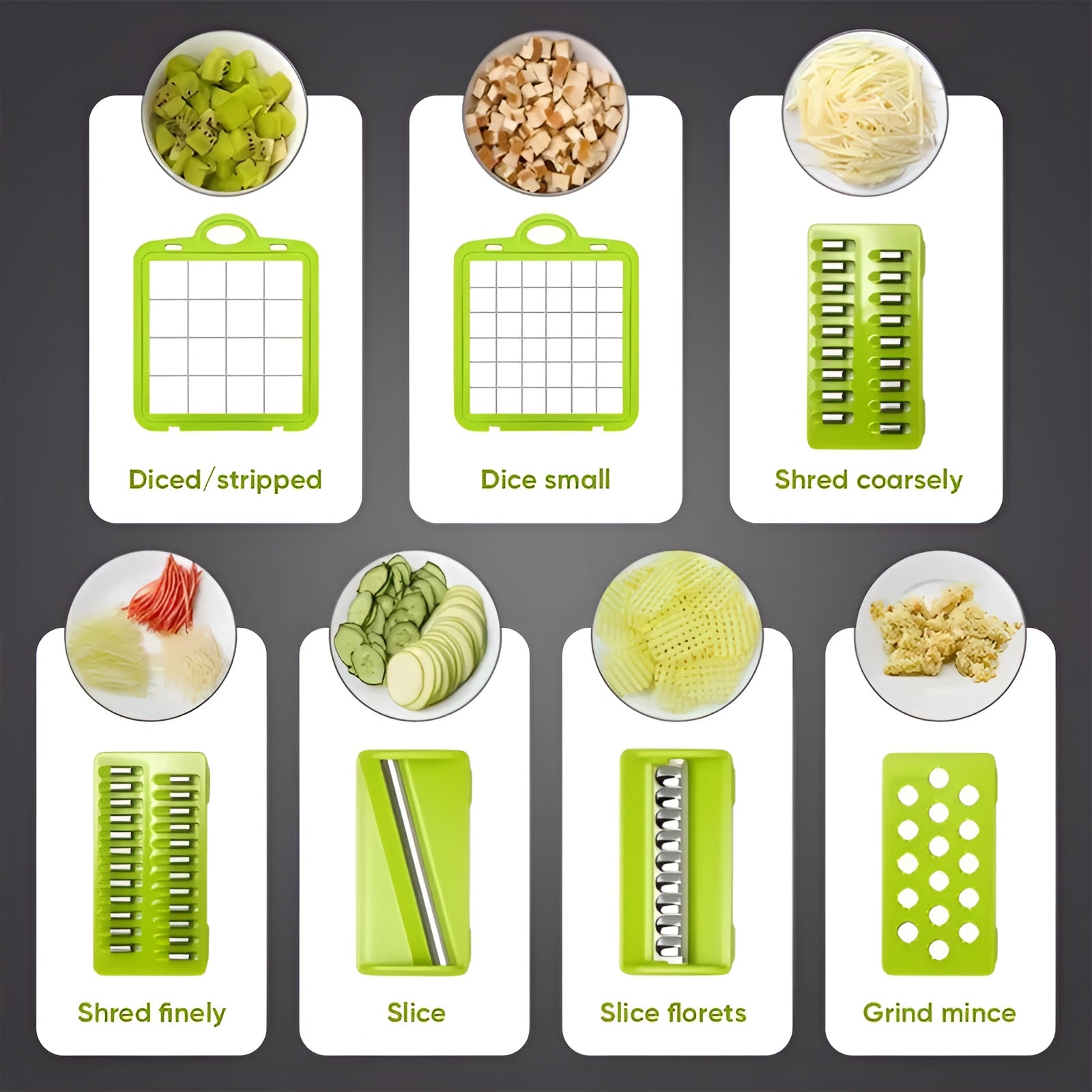 16-in-1 Vegetable Cutter – Multifunctional Kitchen Slicer & Chopper