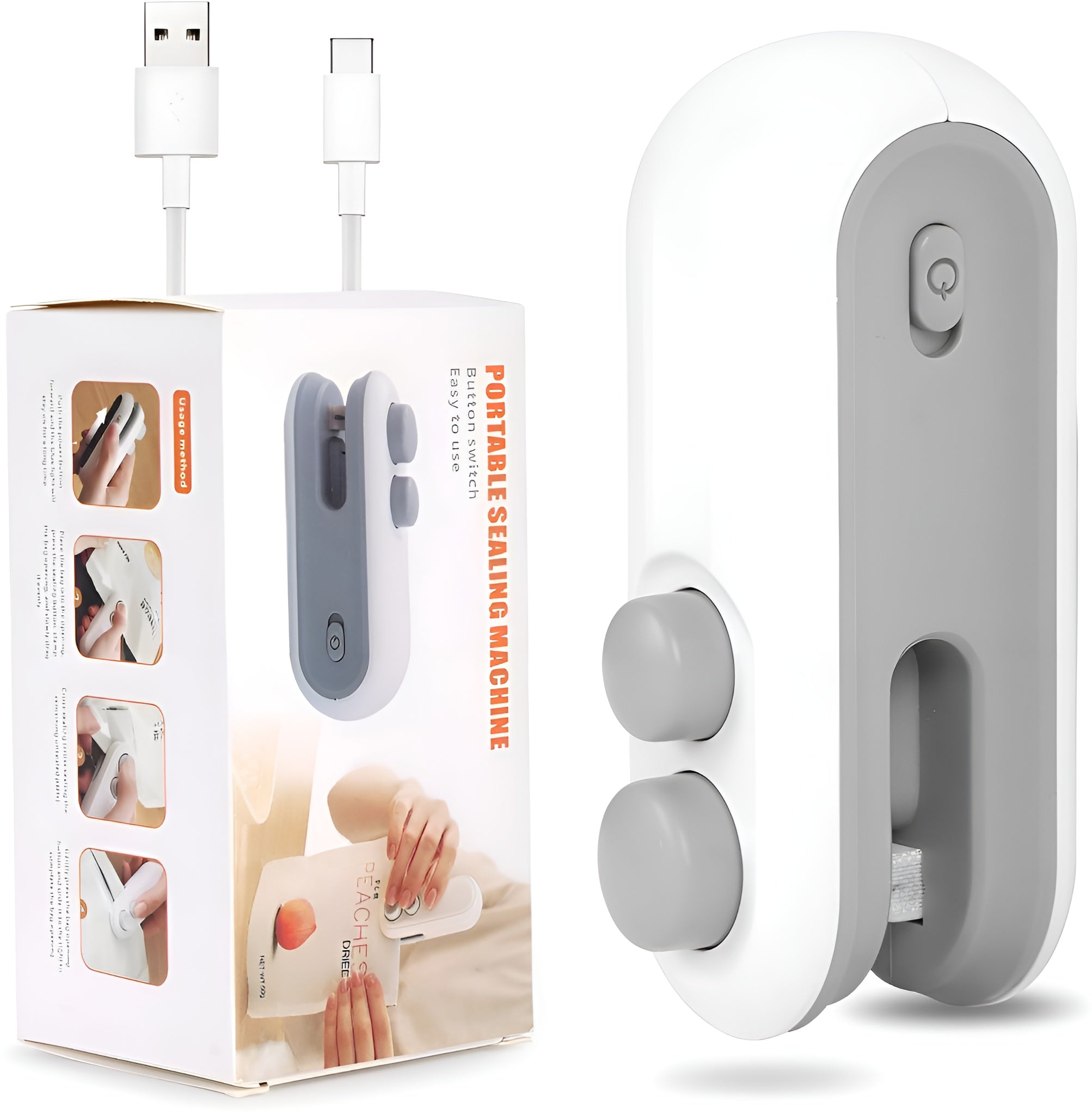 Rechargeable Mini Bag Sealer – Keep Food Fresh & Airtight