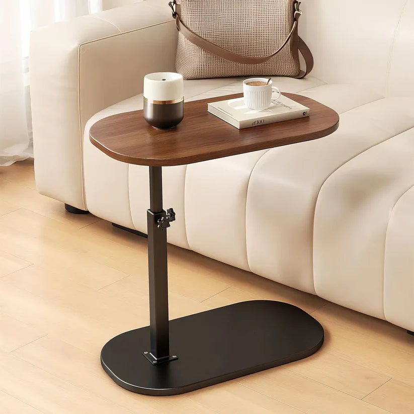 Height Adjustable C-Shaped Side Table