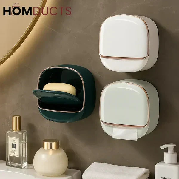 Wall Mounted Soap Box – Waterproof & Drainage Design