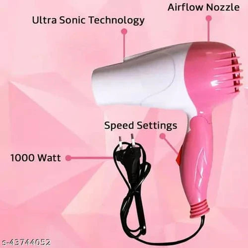 Nova Hair Dryer NV 1290 | Quick Dry Foldable Hair Dryer | Travel Dryer