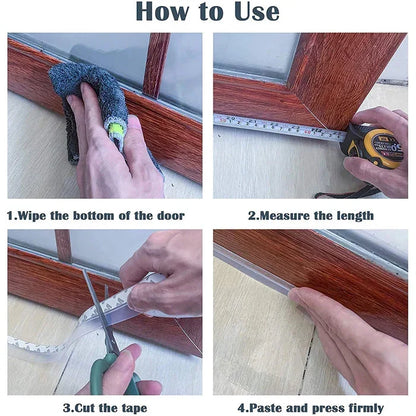 Door Sealing Strips for Sound Proofing, Insects & Dust